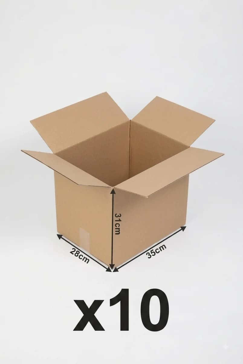 Lot de 10 Carton livre 35x27,5x30 — Click & Collect 92Cartons